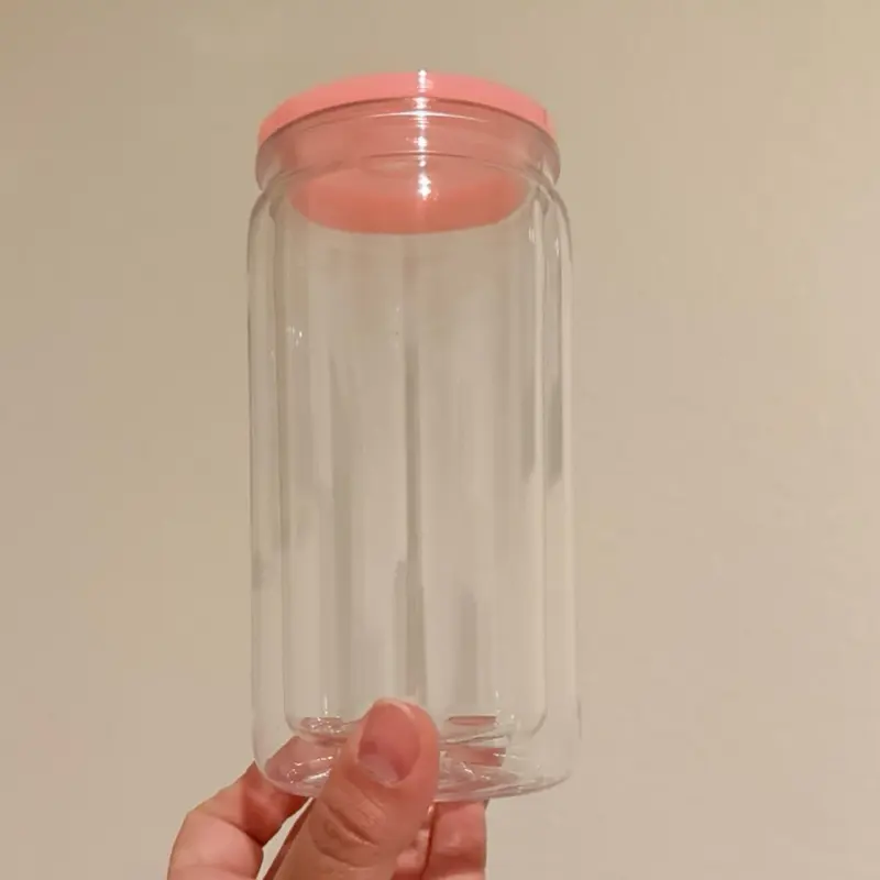 Plastic snow globe cup Tumbler