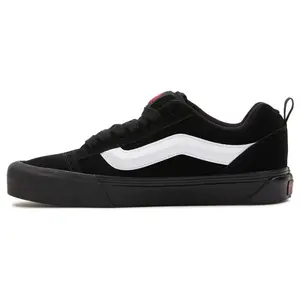 Vans Knu Skool Skate Shoes for Men and Women: Low-Top, Durable, and Versatile in Black and White Casual Sneaker Trainer flats