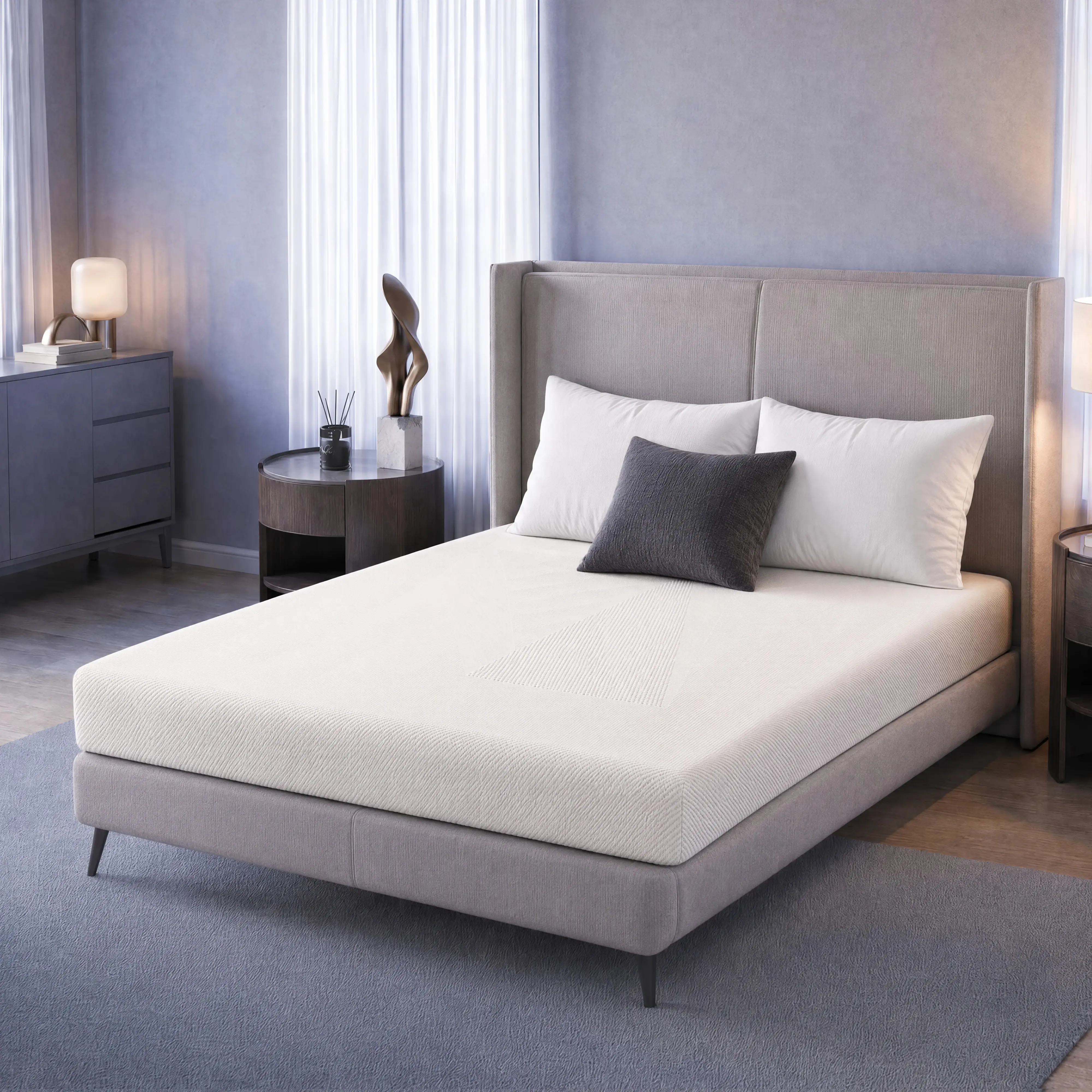 6-inch Memory Foam Mattress&Fiberglass-Free, Cooling Gel Infused Gel Mattress in a Box , Medium-Firm, Washable Cover,Twin/Full/Queen/King Size,dorm essentials,home decor