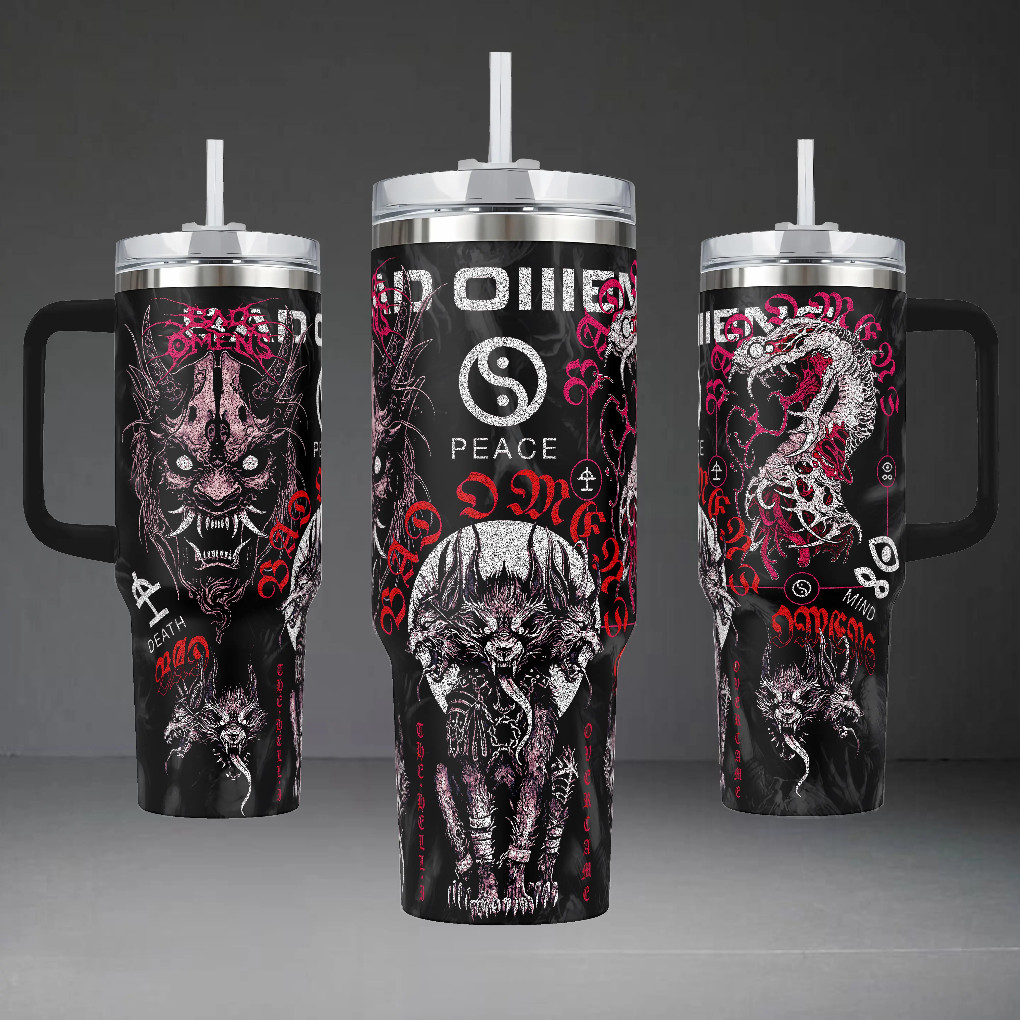 40oz Large Capacity Handle Car Cup