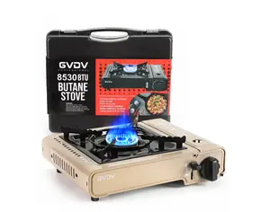 Portable Camping Stove, 1 Burner Butane Gas Stove with Updated Carrying Case