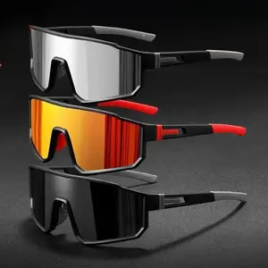 3-Pack Polarized Sports Sunglasses, UV400 Anti-Glare Sunglasses for Men and Women, Lightweight Impact Resistant Sunglasses for Cycling, Running, Driving, Outdoor Activities