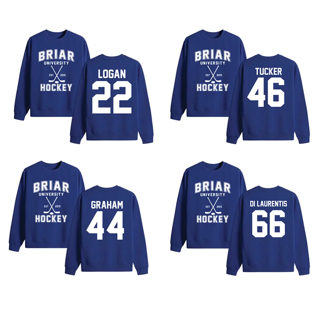 Team Briar University Hockey Sweatshirt, Game Day Hockey Mom Hockey Lover Gift, Crewneck Day Oversized, Women swears Top 90s Style Swears