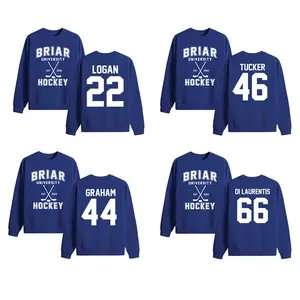 Team Briar University Hockey Sweatshirt, Game Day Hockey Mom Hockey Lover Gift, Crewneck Day Oversized, Women swears Top 90s Style Swears
