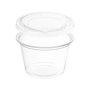 2.5 oz Clear Plastic Disposable Souffle Cups with Lids 2.5 oz Clear Plastic Disposable Souffle Cups with Lids
