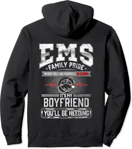 Boyfriend EMT EMS Paramedic Fun Girlfriend Gifts for Women Pullover Hoodie - Ciennaslay Shop 41B07R8NDDNV
