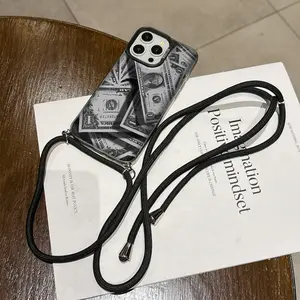 Convenient Lanyard Phone Case with Adjustable Strap and Crossbody Shoulder Strap, Tpu Anti-Drop Protection for iPhone 6/7/8/x/11/12/13/14/15/16/17 Pro Max