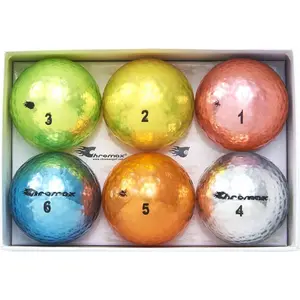 Metallic M5 Colored Golf Balls (Pack of 6)