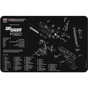 TEKMAT ARMORERS BENCH MAT 11"X17" SIG P320