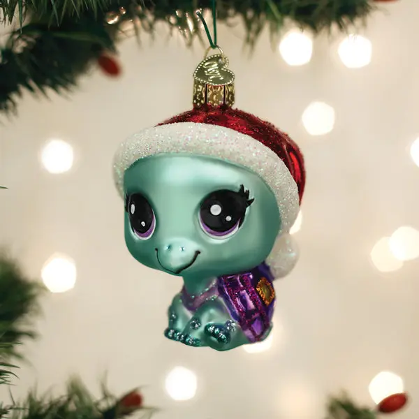 Littlest Pet Shop Adventurous Bev Box Turtle Figurine - Home Decor Decoration, Indoor Decor Statue with Cheerful Look