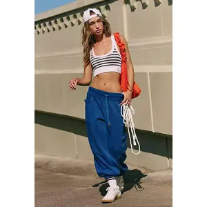 FP Movement Making It Joggers in Black Grape