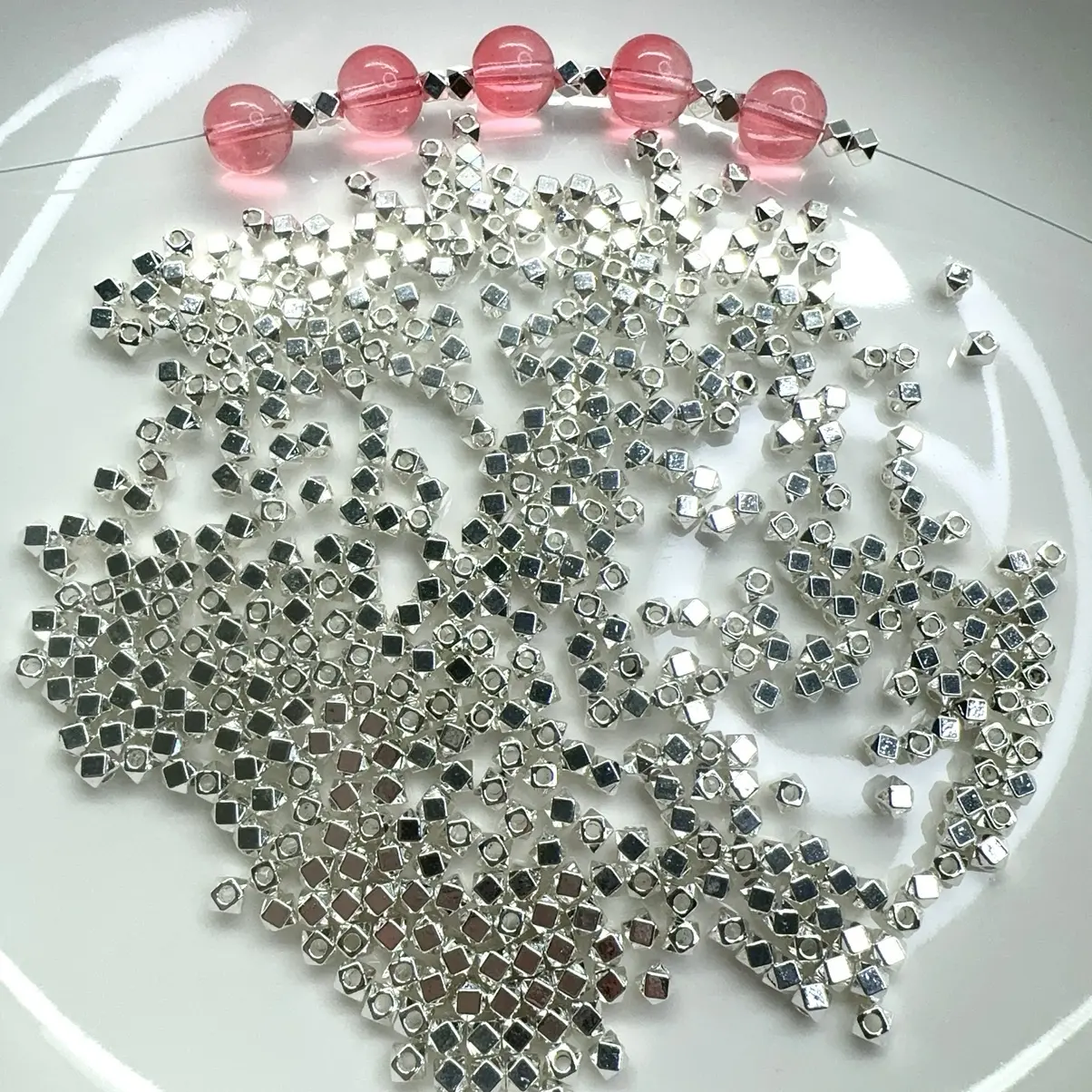 Elegant Spacer Beads in Assorted Shapes, Tarnish-Resistant Charms for DIY Jewelry Making, Beading Supplies for Bracelets and Necklaces