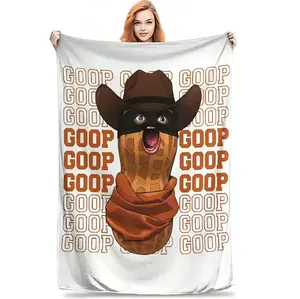 Arc Raiders The Burnt Peanut Goop Meme Blanket Lightweight Throw Blanket Flannel Fleece Microfiber Plush Bed Blanket Super Soft Blanket for All-Season Travel Camping Home Rug
