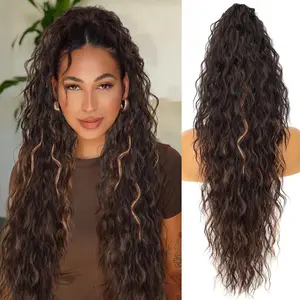 Curly Ponytail Extensions Claw Clip in Hair Extensions Fluffy Natural Looking Synthetic Hairpiece for Women Daily Use Secure Comfortable Easy to Wear