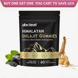 【GRAB 3 NOW】Shilajit Gummies With Ashwagandha, Gokshura & Black Ginger，Daily Care Support for Enhancing Physical Energy Vitality Supplement，shilajit for men Healthcare， Dietary Fitness | 60 Gummies | himalayan shilajit resin