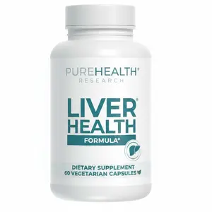 PureHealth Research Liver Health – Milk Thistle & Turmeric Detox Support | Herbal Liver Formula (60 Capsules)
