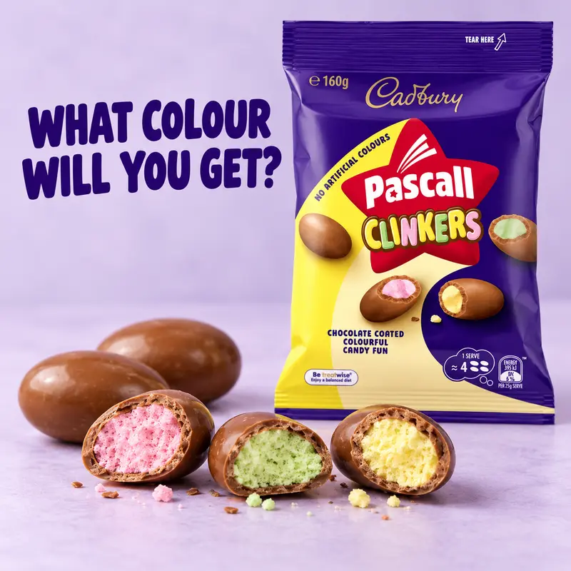 Viral Cadbury Pascall Clinkers, Candy & Chocolate Pouch/Bag Snack Ships ...