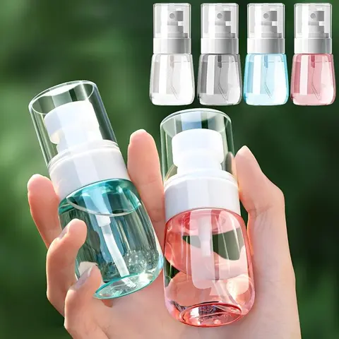 Portable Refillable Spray Bottle, Clear Travel Spray Bottle, Reusable Spray Bottle for Cosmetic, Skin Care, Perfume, Cosmetics Accessories, Cosmetic Makeup Accessory, Cosmetic Tools, Makeup Tool, Makeup Container Set