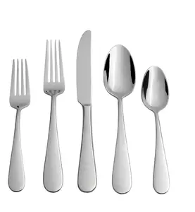 Oneida Teso 40-Piece Stainless Steel Flatware Set with Caddy (Service for 8)