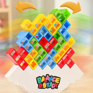 64pcs/48pcs/32pcs/1Set Multiplayer Challenge Stacked Building Blocks Tower Board Games, Fun Challenge Toys to Exercise Patience And Focus, Interactive Toys to Add Atmosphere to The Party