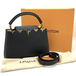 Pre-owned Louis Vuitton Leather Shoulder Bag Capucines Bag Flower Crown PM #2349