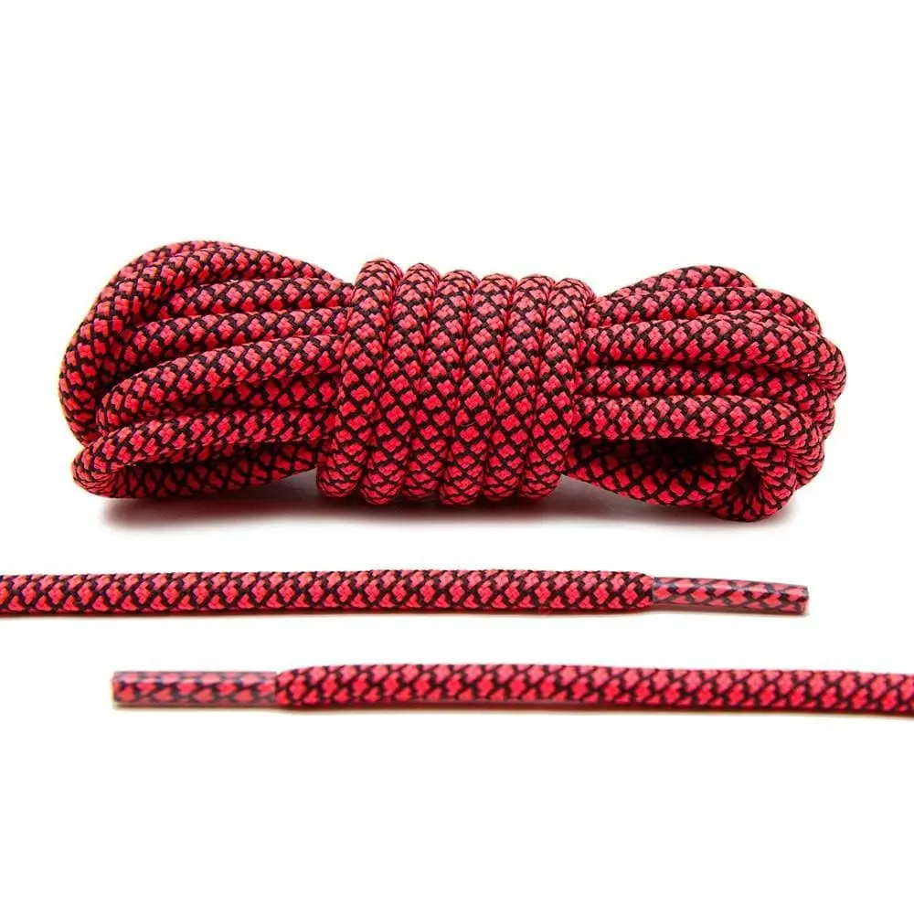 Infrapink/Black Rope Laces