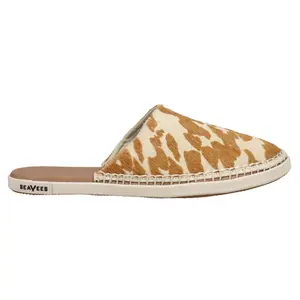 SeaVees Womens Lido Cow Mules Flats Casual - Beige