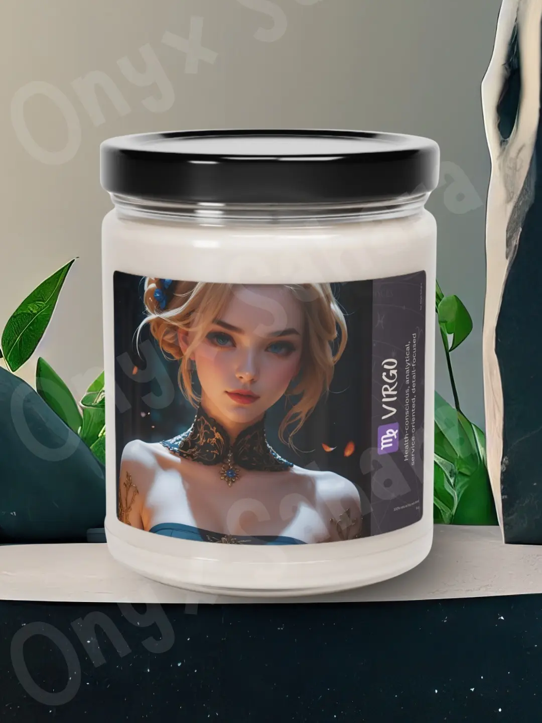 Virgo Zodiac Sign Horoscope Personality Soy Candle 9oz - for August September Birthday Celestial Symbol Star Sign Gift with Goddess Astrology Month