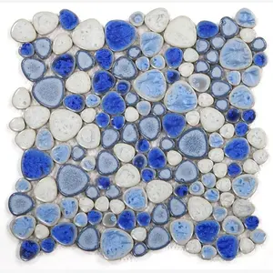 Nevis Sapphire Pebble Mosaic Sample