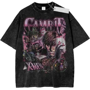 Vintage X-men inspired T-shirt  Gambit  90s  90s Vintage  Comic book Shirt