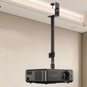 Adjustable Long Arm Projector Ceiling Mount Stand,  Desktop Overhead Camera Mount, Metal Projector  Mount for Aurzen Nebula XGIMI AuKing and  Mini Projectors, Webcams & Cameras