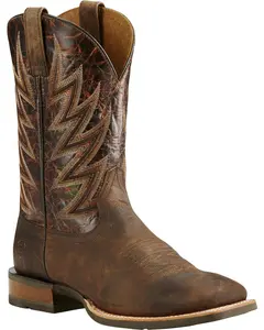 Ariat Men's Challenger Branding Iron Western Performance Boot Broad Square Toe - 10018695