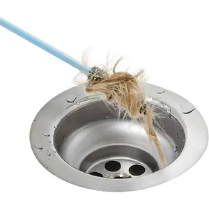 Flexible Drain Cleaning Sticks | Quickly Removes Clogs | Effective in Sinks, Tubs, Showers |Easily Pulls Out Hair and Filth | Long 19.5" Handle | Disposable | 12 Pack