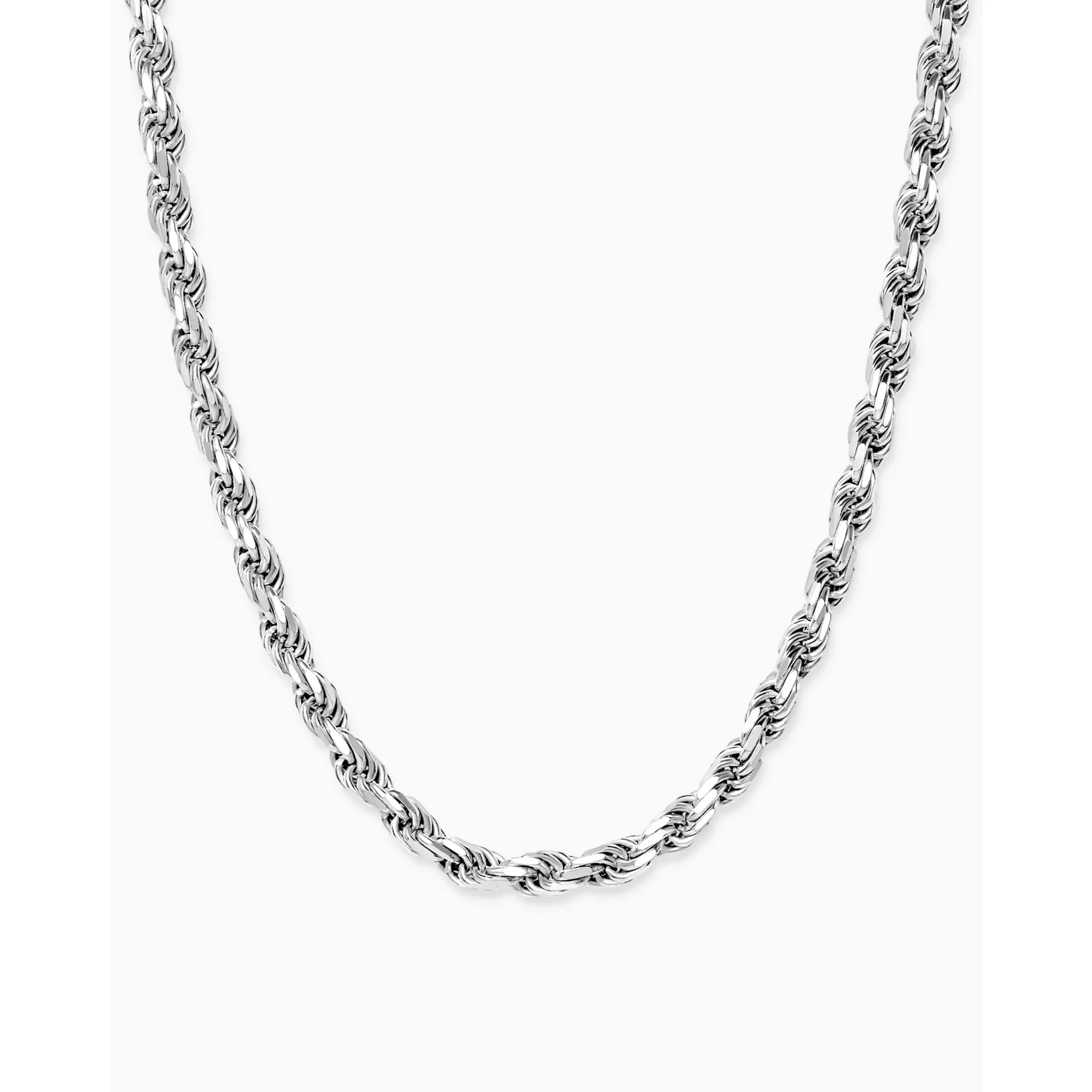 JAXXON Rope Chain 5mm - Silver - Waterproof - Box Clasp