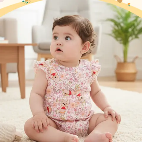 【Live Auction by influencer】PatPat Disney Baby Girls Viscose Bamboo 2-Pack Breathable Bodysuit with Ruffle Sleeves Romper Newborn to Infant Spring Glow Up - Cinderella