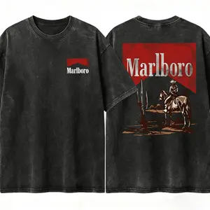 Graphic T-shirt Cowboy Desert Marlboro T-shirt Western graphic with horses and cacti unisex rodeo tee wild west style t-shirt Comfortable oversized tee viral Amazon find trendy western outfit cowgirl aesthetic casual everyday wear
