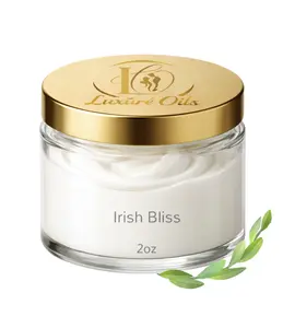 Luxurè Oils Irish Bliss Body Butter 2oz Hydrating Shea & Cocoa Butter Vegan Paraben-Free Cruelty-Free Enriched with Aloe Vera & Jojoba Oil for All Skin Types