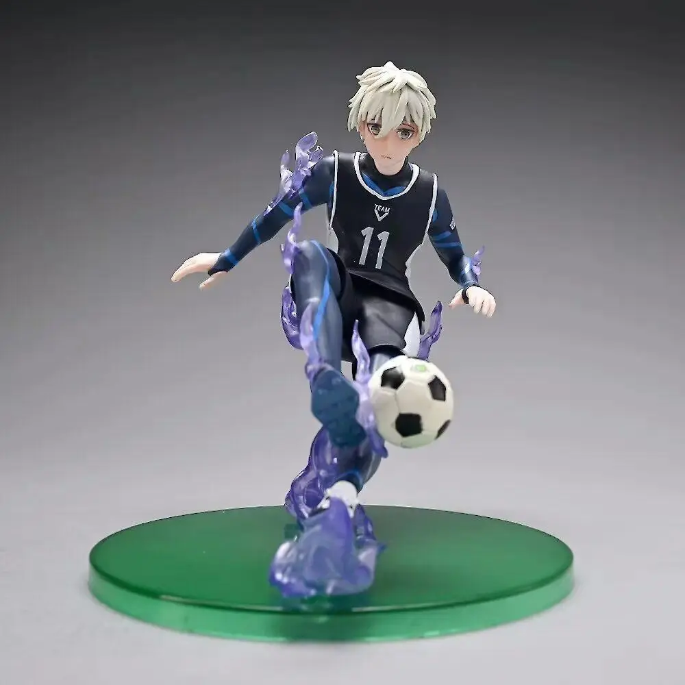 High-Grade PVC BLUELOCK Seishiro Nagi Football Action Figure - 18cm in Height, 500g Japanese Collectible Doll, Figurines for Collectors, Home Decor Statue, Hobby Toy, Birthday Gift for Anime Fans