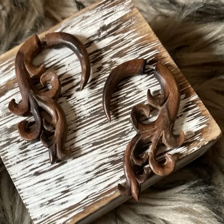 Gorgeous wood carved filigree faux gauges