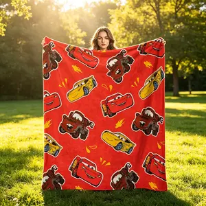Racing Theme Cute Blanket, Creative Digital Print Flannel, Holiday Gift, Wall Hanging, Sofa Bed Cover, Outdoor Travel Multi-Purpose Blanket