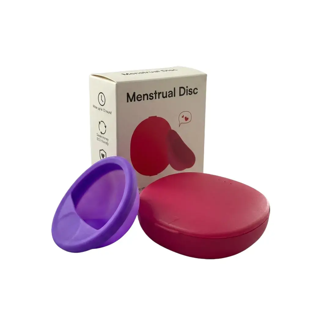 Reusable Menstrual Disc With Travel Case - Soft & Comfortable, Leakproof Menstrual Cup Alternative