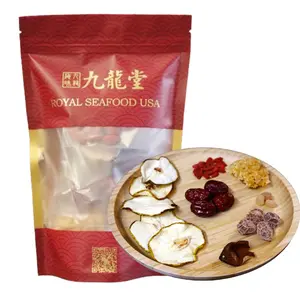 Royal Seafood USA Premium Sweet White Fungus and Pear Soup Tea,2-3 Serving, Chinese herbal tea, herbal soup