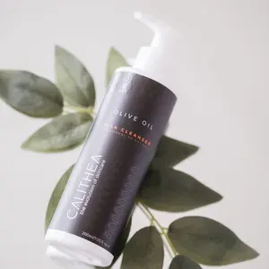 Calithea Organic Olive Oil Milk Facial Cleanser for Normal to Dry Skin - Babassu Oil for Easy Makeup Removal - Skincare, Cleansing Gentle Daily
