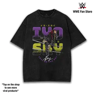Iyo Sky Ropes Graphic Tee Men Top Shirt Wash 230gsm Cotton – Genius of the Sky Precision, High-Flying Dominance, Women’s Champion Legacy, Damage CTRL Power, Fearless Innovation & Explosive Main Event Impact in WWE