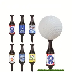 6/18pcs Creative Beer Bottle Golf Tee - Durable, The Perfect Gift for Men and Golfers, Ideal for Bachelorette Parties, The Perfect Christmas Holiday Gift, Golf Accessories