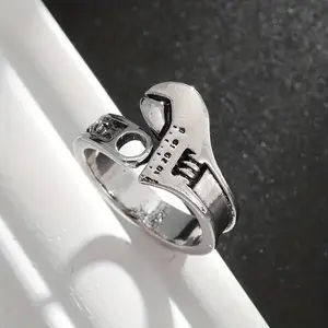 Wrench Shaped Open Ring