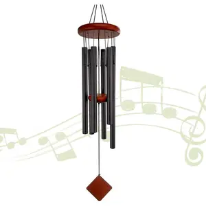 Small Wind Chimes for Outside, Wind Chimes Outdoor with 6 Tuned Tubes, Memorial WindChimes for Garden, Patio and Home