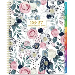 Appointment Book 2026-2027 - 2026-2027 Daily Planner, July 2026 - June 2027, Weekly Appointment Book 2026-2027, 2026-2027 Hourly Planner with 30-Minute Interval, 8.5" x 11", Colorful Tabs