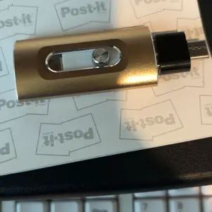 4-in-1 Flash Drive MFi Certified 128GB/64GB Portable USB OTG Memory Stick for iPhone iOS(Need app) Android PC with Type-C Adapter High-Speed Data Transfer