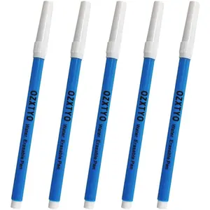 Washable Fabric Markers for Sewing,5 Pack,Blue,Erasable Sewing Markers for Fabric,Water Soluble Embroidery Pen,Fabric Marking Pen,Fabric Marking Pens for Quilting,Sewing Supplies and Accessories